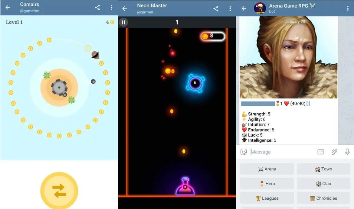 8 online Telegram games to play with friends