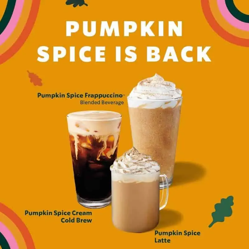 pumpkin spice latte starbucks singapore 2021