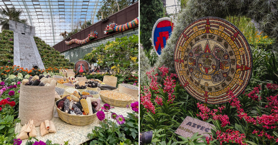 gardens by the bay's hanging gardens floral roots