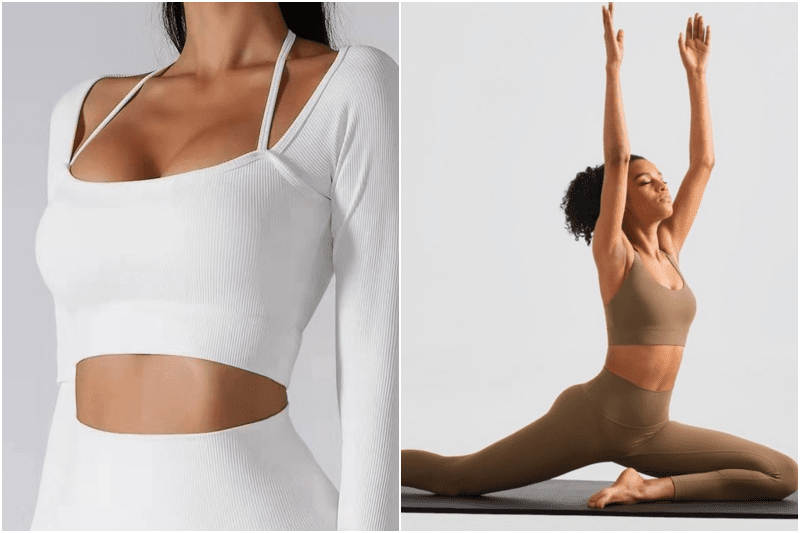 Alo Yoga Barre Long Sleeve In White