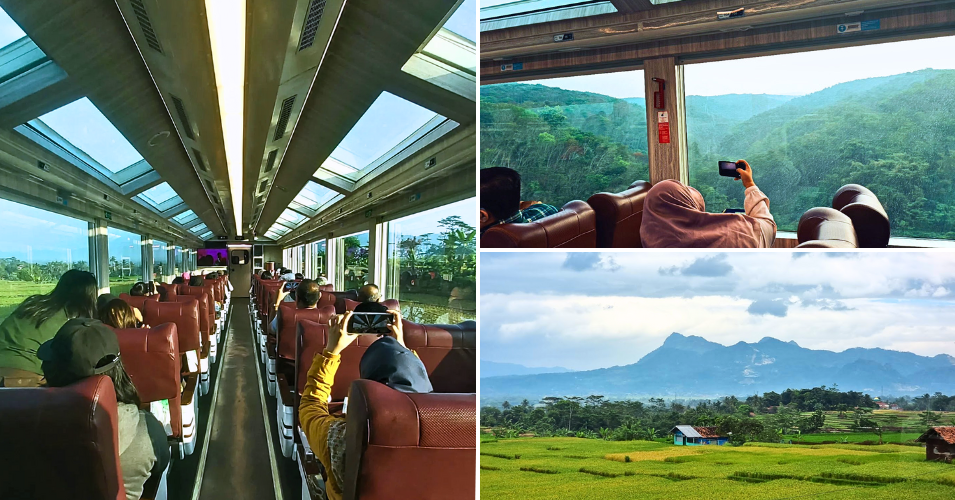 Indonesia has a 180-degree panoramic train with skylights