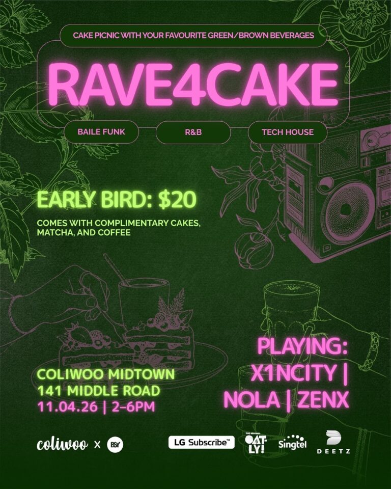 Indulge in Singapore’s first cake rave, RAVE4CAKE this April!
