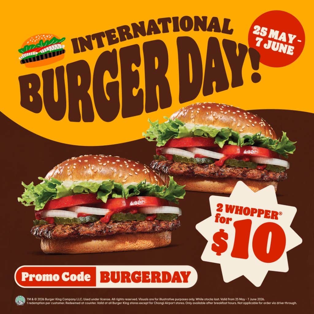 International Burger Day 2026 in Singapore