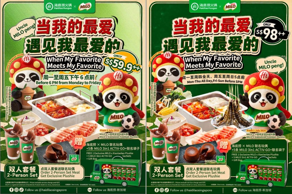 Haidilao and MILO Singapore 