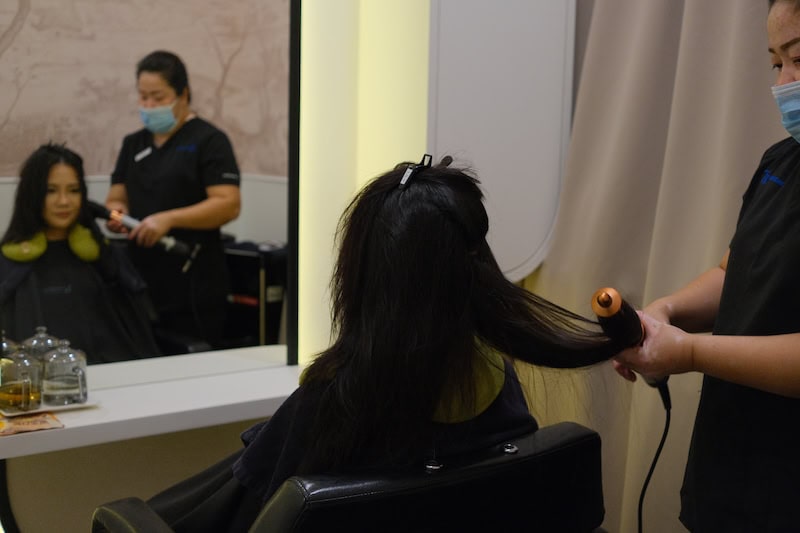 TK TrichoKare Exosome - hair dry