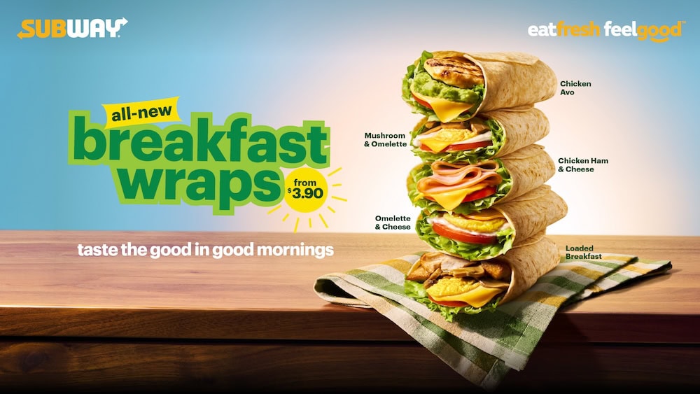 Subway Breakfast Wraps - new