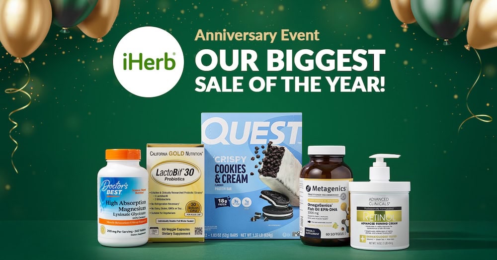 iHerb 30th Anniversary Sale - discounts