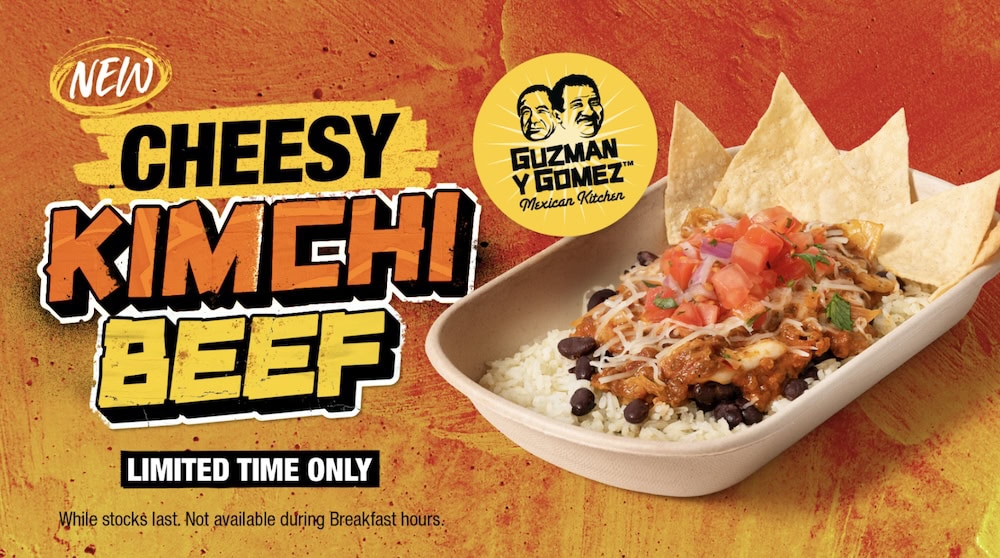 GYG Cheesy Kimchi Beef - bowl